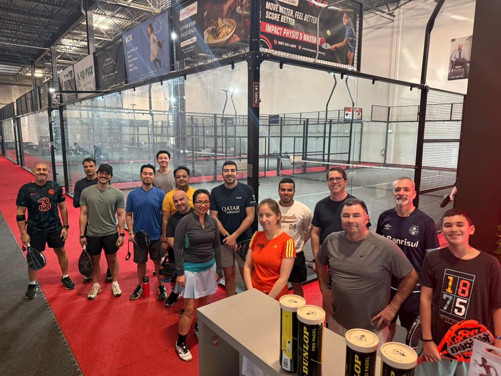 Members gathered after a drop-in